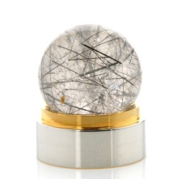 ブラックルチルクォーツ（黒針水晶）,原石・丸玉｜最高級