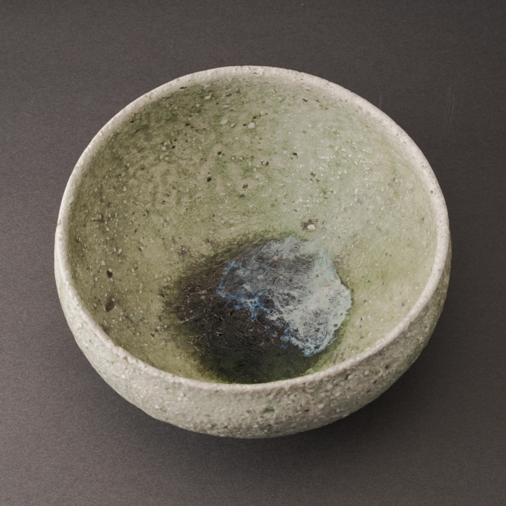 自然釉丸茶盌（辻村唯）Natural Glaze Round Tea Cup(Yui Tsujimura