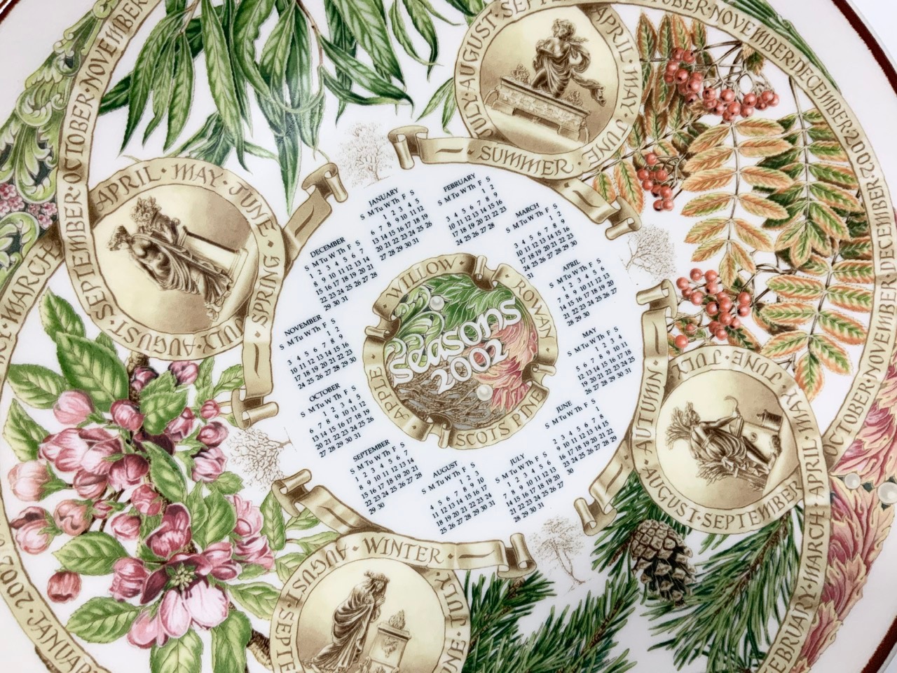 ウェッジウッド ミレニアム2000年 カレンダープレート 英国製 楽天市場