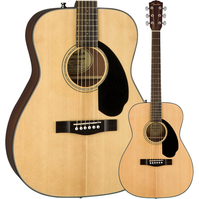 Fender CC-60S Concert, Walnut Fingerboard, Natural