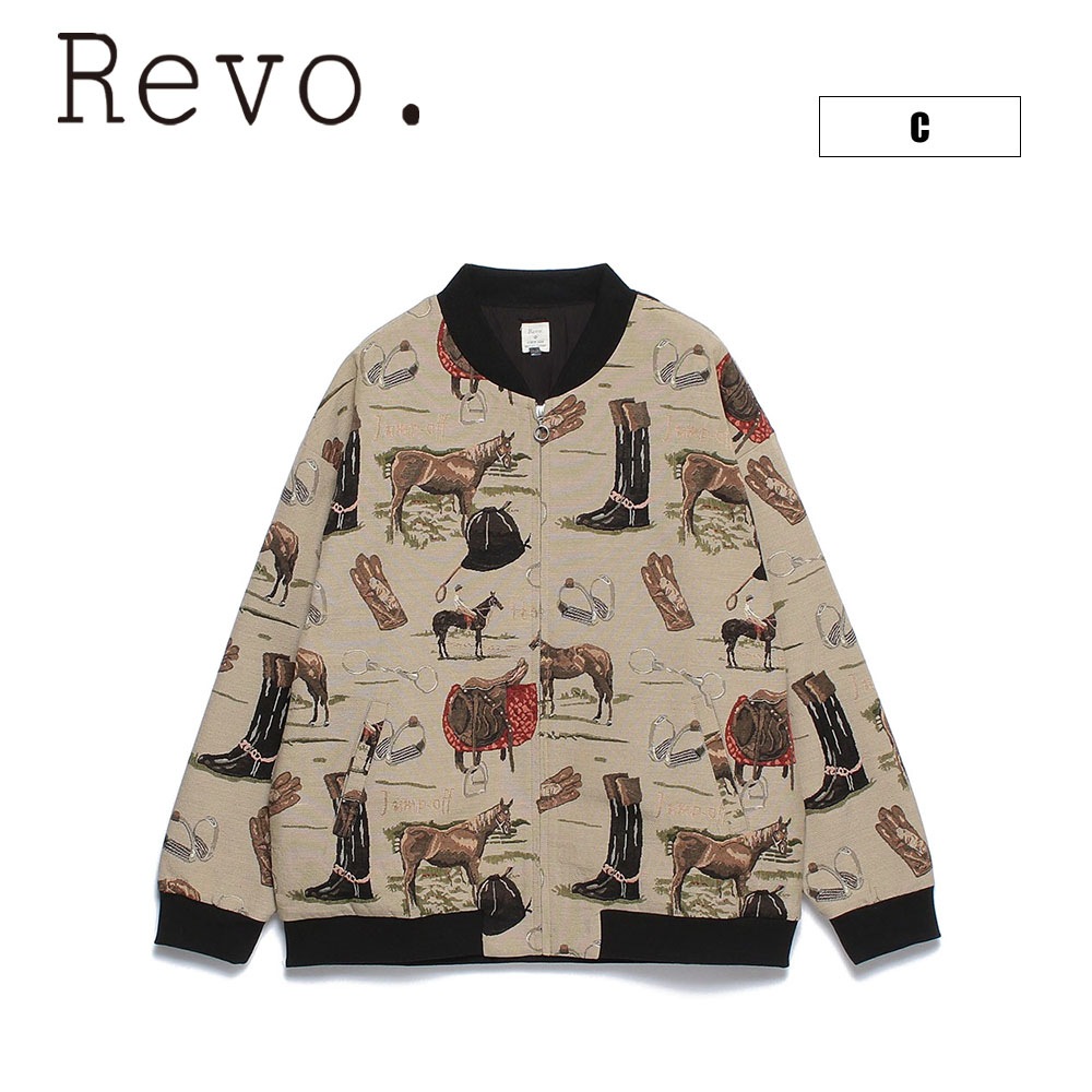 ゴブラン総柄織り ジップアップブルゾン | アパレル | JUGLANS