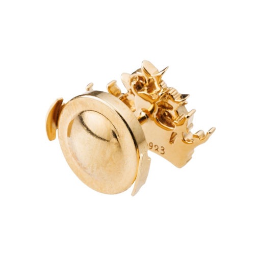 ≪VALSHE× GINTOKI コラボアクセサリー≫K10製ピンバッチ/イエロー