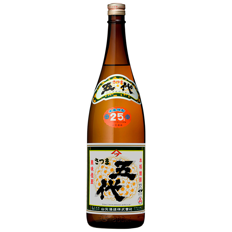 さつま五代 25度 1800ml | 芋焼酎,さつま五代シリーズ | | 山元酒造