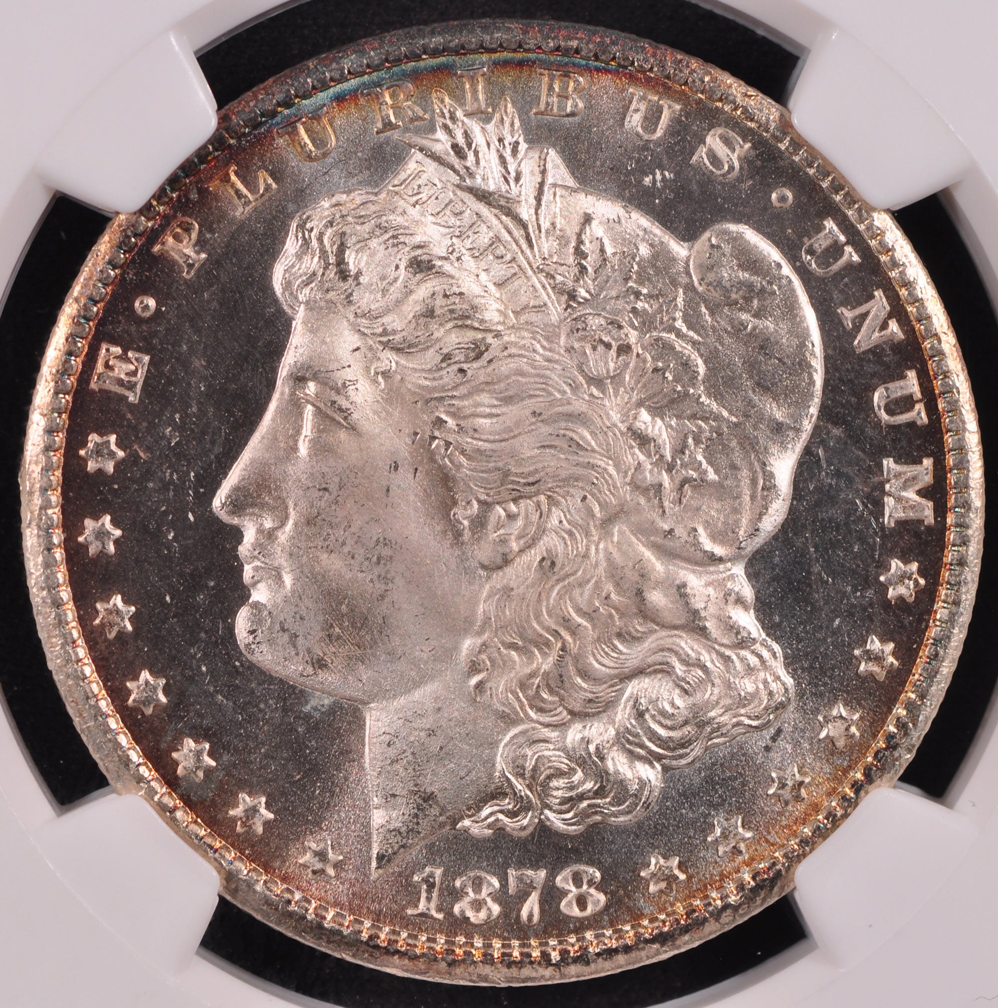 アンティークコイン アメリカ 1ドル モルガン銀貨1878-CC ＄1 NGC MS