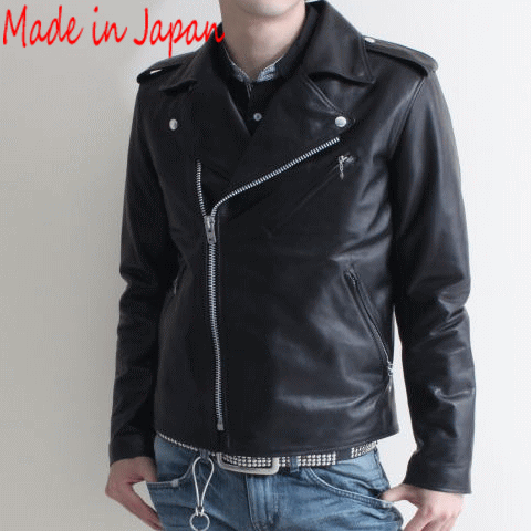 日本製】革ジャン ホースオイル ダブルライダースジャケット レザー