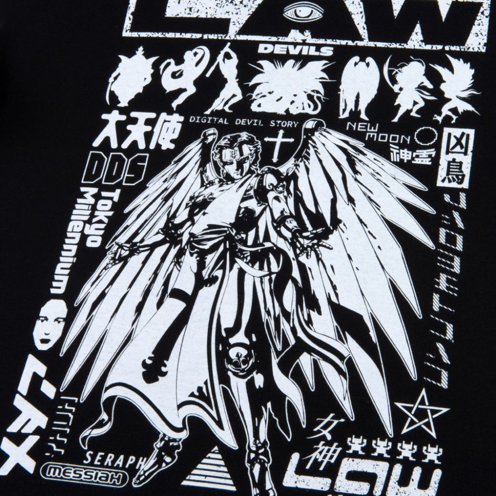 真・女神転生/LAW Tシャツ/ブラック｜墓場の画廊ONLINE STORE