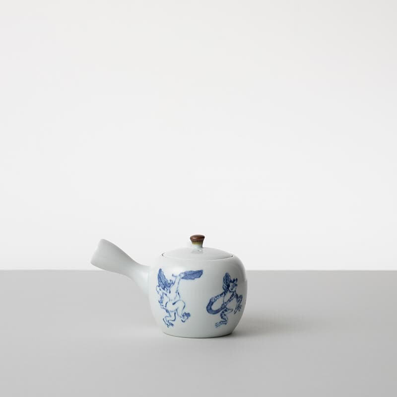 青隹作 本多静雄 鳥獣戯画 美術工芸 陶器 青隹作 本多静雄 鳥獣戯画