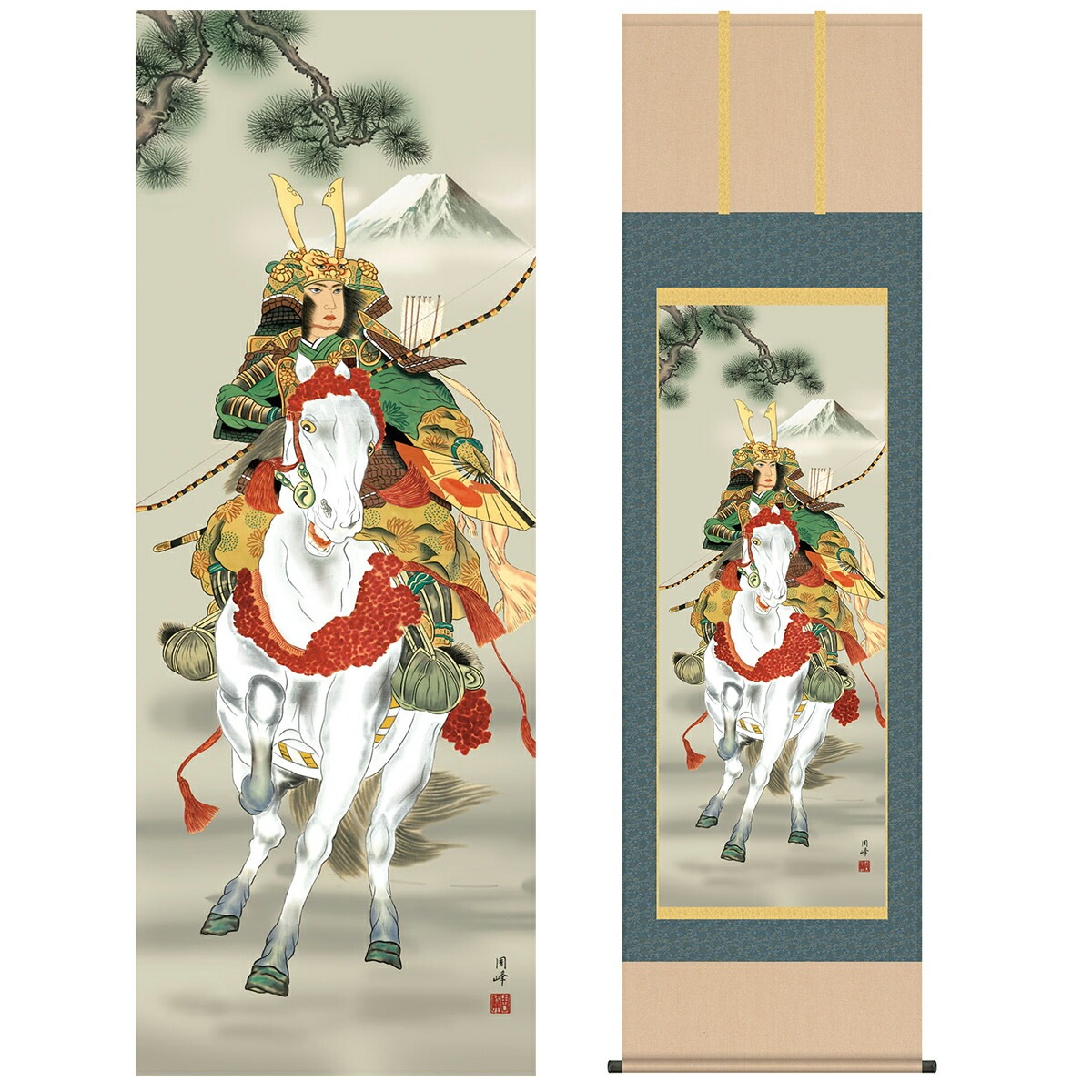 ♥掛軸 成木星洲 赤壁賦 舟遊図 桐箱付き 掛け軸 骨董 古玩 中国