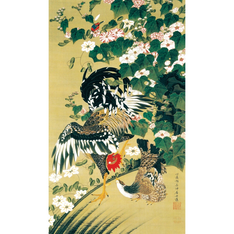 猿と柘榴 掛軸 和風アート 美術品 猿と柘榴 掛軸 和風アート 美術品