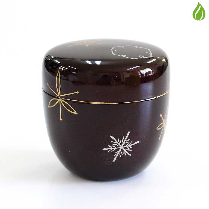 茶道具 中棗 蒔絵 定価9万 M930 棗 『中川秀甫作』『黒漆塗』『