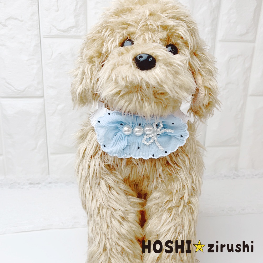 リボンもパールも可愛いチョーカー【20個入り】 Pet choker Dog collar
