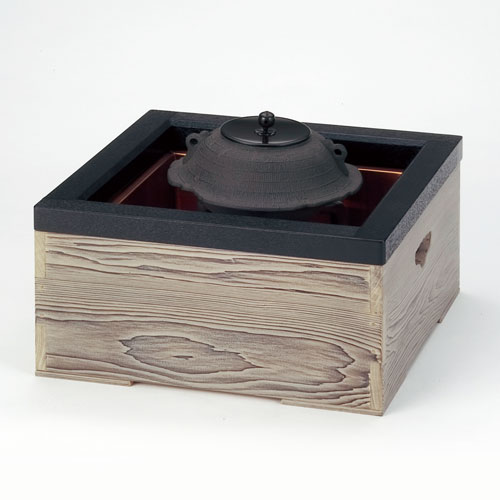 電熱式炉壇 置き炉 茶道具 お稽古道具 ミ10 電熱式炉壇置き炉茶道具