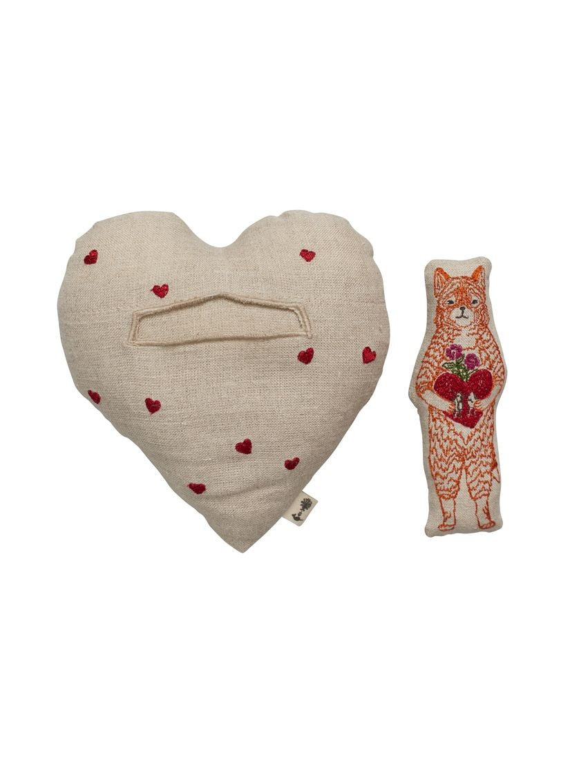 Love｜ポケットミニクッション Fox Heart（アート・デコその他）｜H.P.