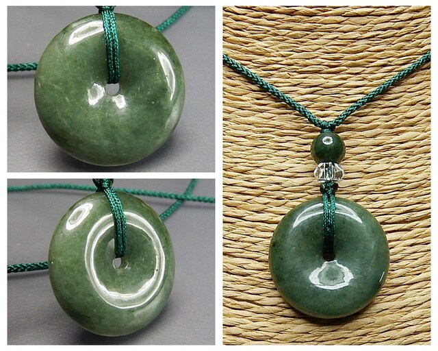 予約品／6中旬 天然高級緑色ジェダイト本翡翠 ネックレス 大粒緑色