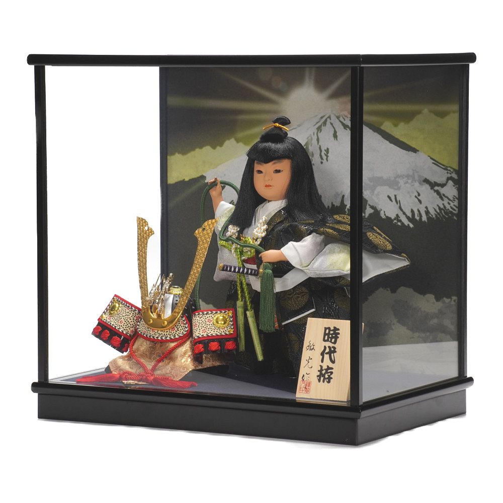武者人形】6号 時代拵 兜曳き〈敏光作〉[225-085] ｜雛人形・五月人形