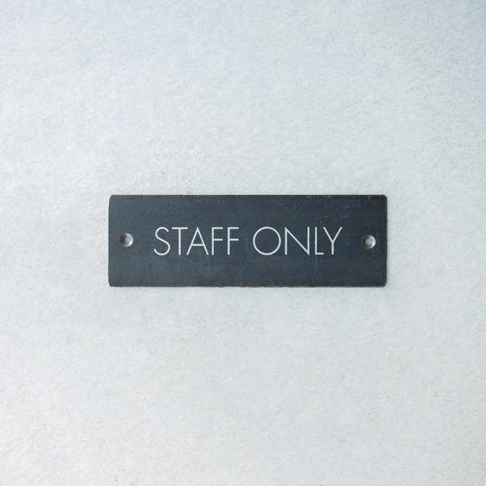 ネームサイン OFFICE／STAFF ONLY／PRIVATE（鉄） | 看板,サイン