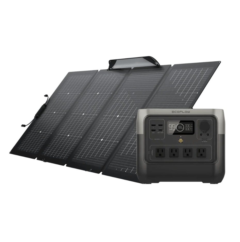 EcoFlow RIVER 2 Pro + 220W両面受光型ソーラーパネル | ドローン