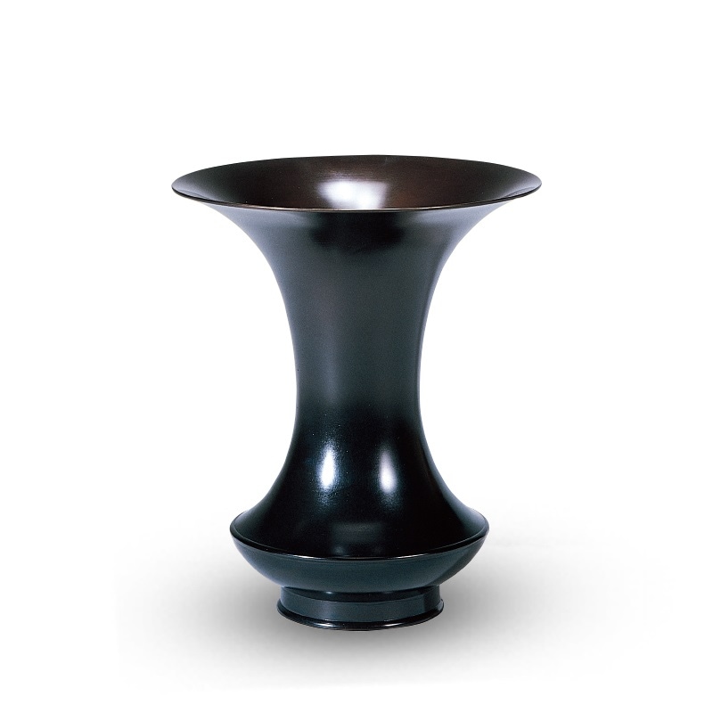 大型 特大 真峰 高岡銅器 花瓶 飾り壺 ビンテージ〈検 茶道 池坊 立花