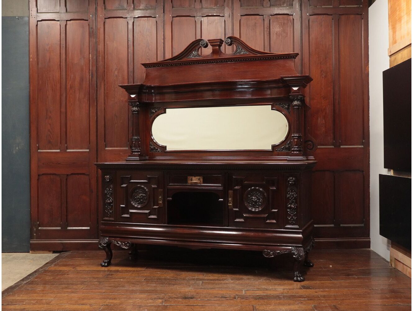 ミラーバックサイドボード | アンティーク家具,サイドボード,ミラー