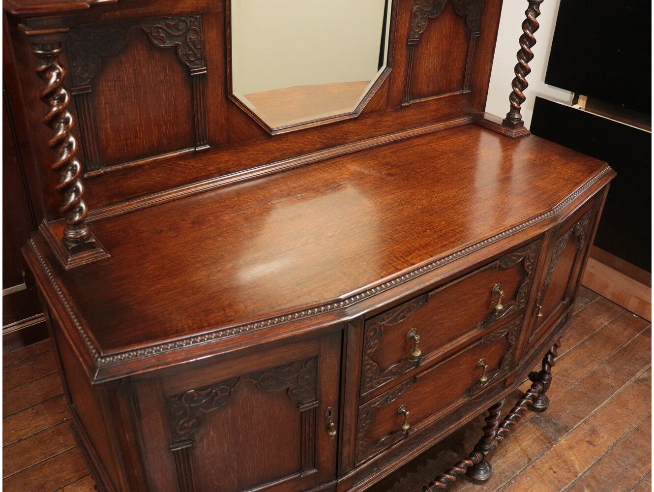 ミラーバックサイドボード | アンティーク家具,サイドボード,ミラー