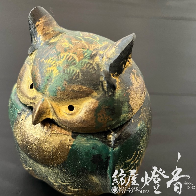 ☆美品 高岡銅器 瑞峰作 新特大 花鳥 高級銅製香炉工芸作家造 送料込み