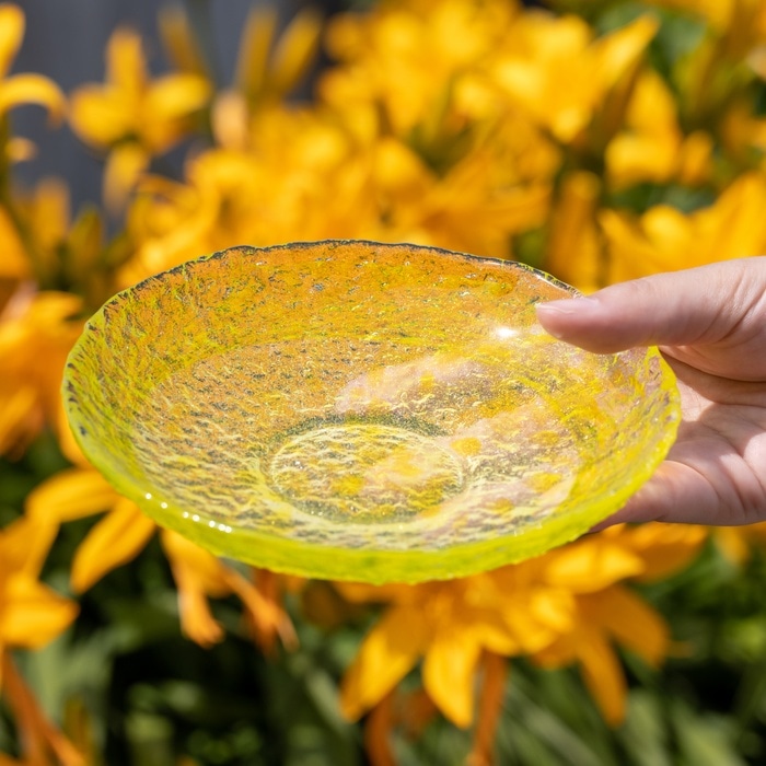 北一硝子のヴィンテージ飾り大皿（新風彩 銘々皿）約36cm 新風彩 銘々