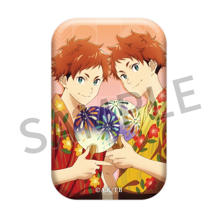 ツルネ －つながりの一射－ キャラクター缶バッジ【祭】-千一＆万次