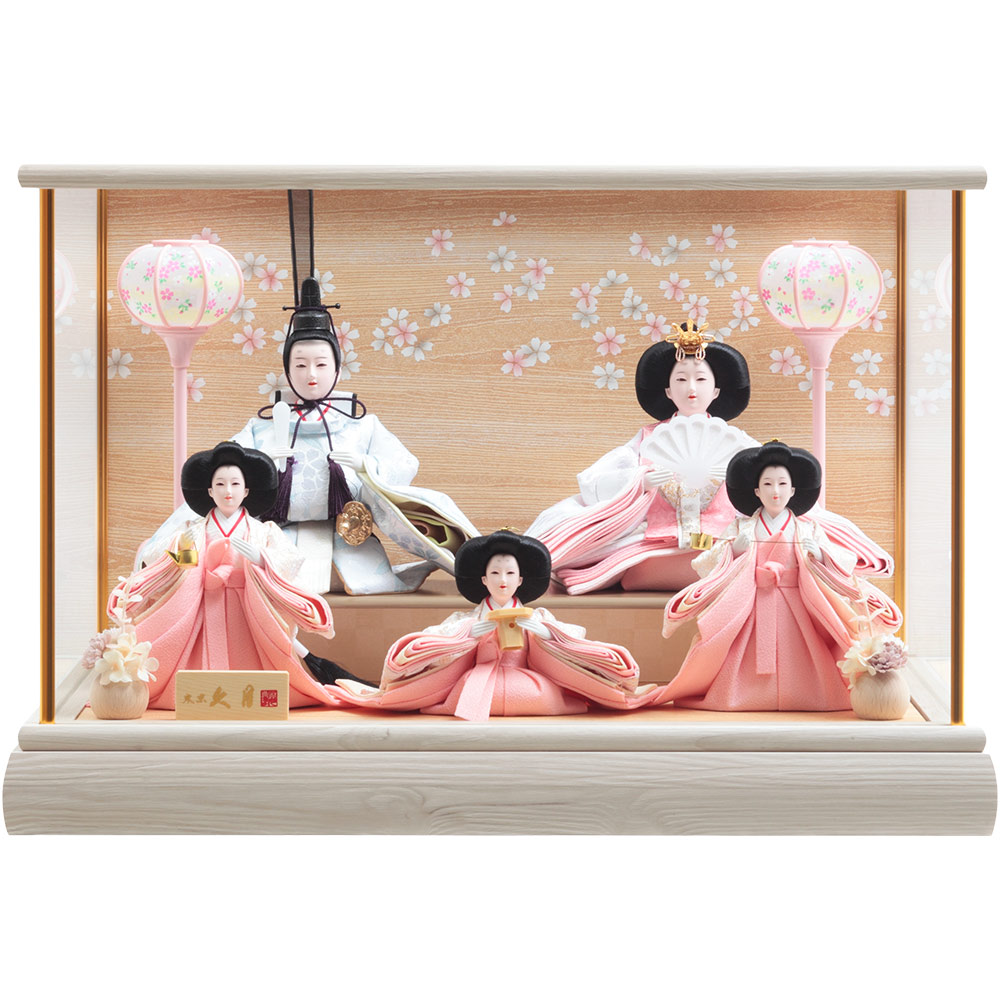 親王官女ケース飾り ガラスケース 6H-KK23-Z | ケース飾り | 【公式