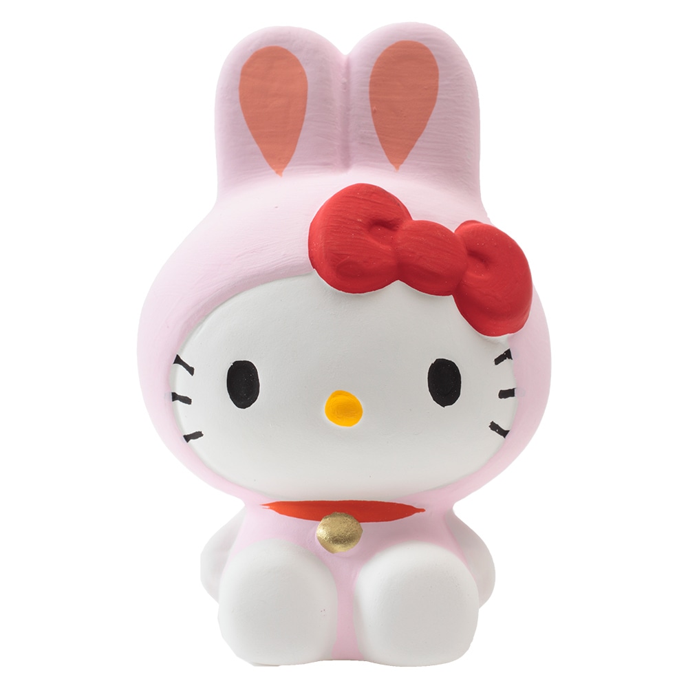 美品 ハローキティ 22cm 特製 羽子板 着物 置物 着物キティちゃん 子供