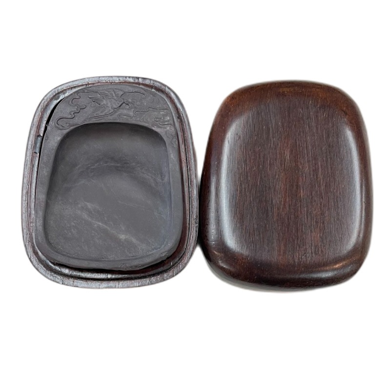 希少品】清時代 中国古美術 文房具 古歙州金星龍頭硯 希少品】清時代