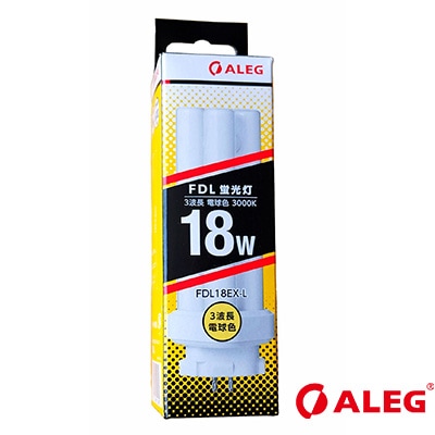 FDL18EX-L || コンパクト形蛍光ランプ【10本単位販売】 ALEG 3波長形
