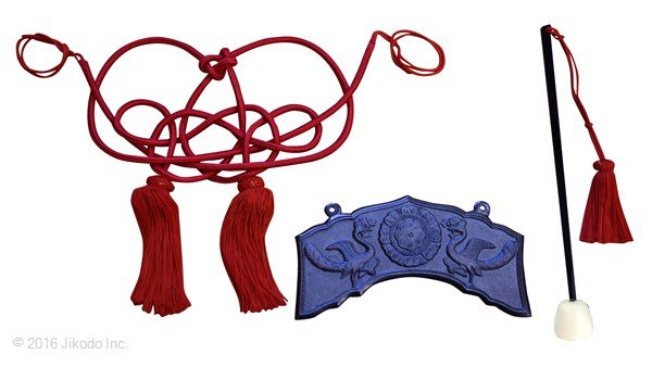 大型 文政12年 寺院用 磬子 おりん バチ付 寺院仏具 仏教美術
