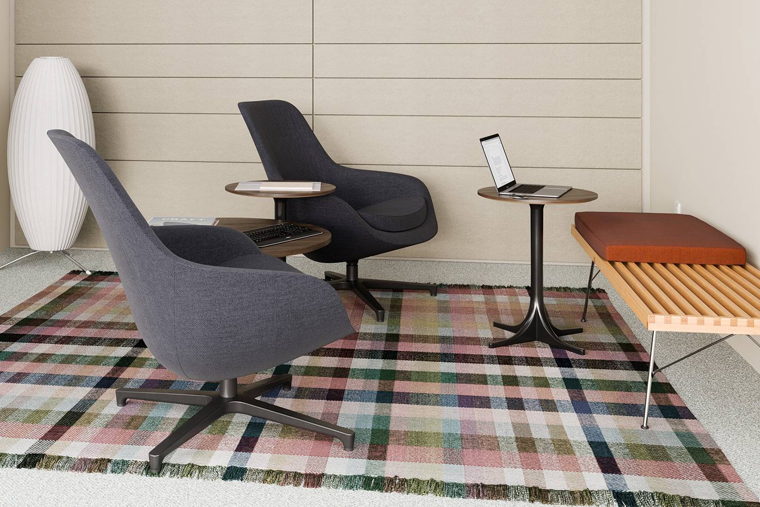 ネルソン ペデスタルサイドテーブル 直径43.2cmの通販 | 家具