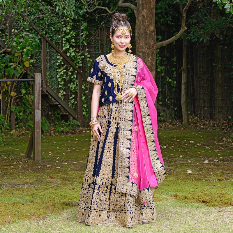 レンガチュンニ3点セット インド婚礼民族衣装｜マライカ公式通販