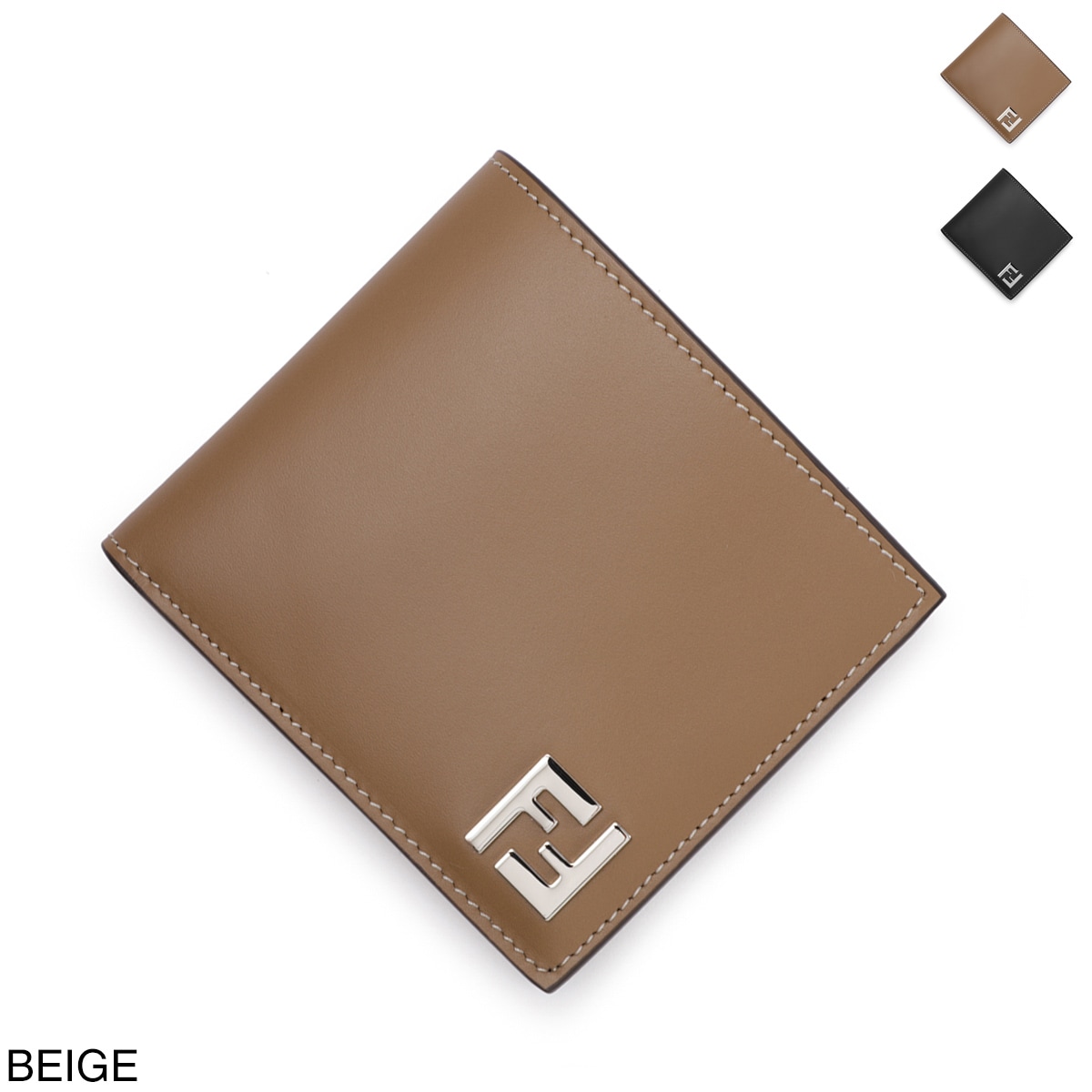 FENDI フェンディ 2つ折り財布/FF SQUARED BI-FOLD WALLET メンズ