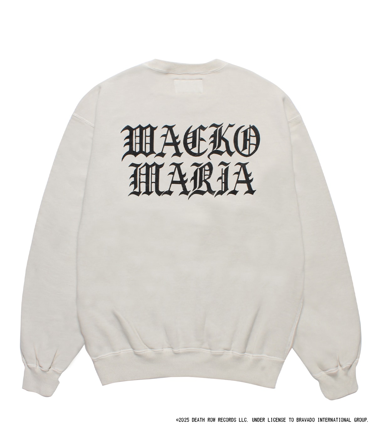 DEATH ROW RECORDS / GARMENT DYED SWEAT SHIRT【IVORY】｜WACKO MARIA