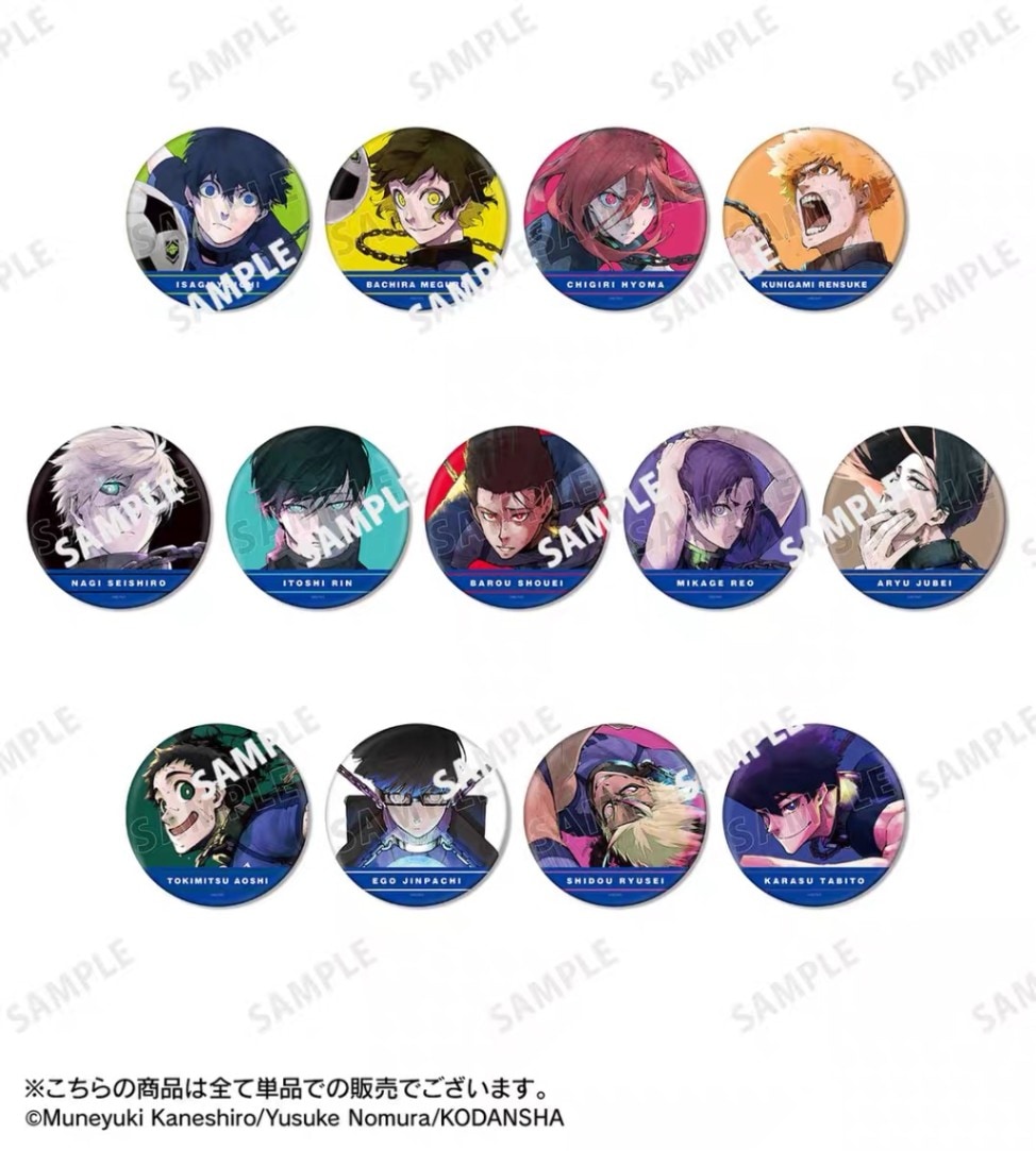 11/7〆切】ブルーロック BIG缶バッジ 中国再販（24年3月以降