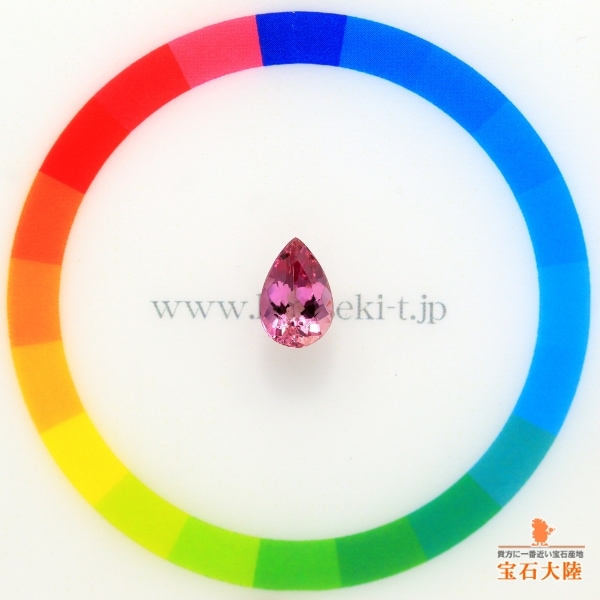 天然インペリアルトパーズ 1.41ct 【極上ピンク】 ブラジル 日独鑑別付