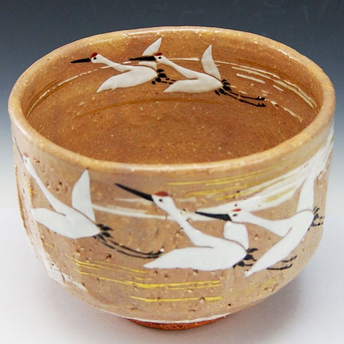 中村秋峰 乾山写 瓢絵 細水指 共箱高さ20.5㎝(蓋込)東な6-1230☆2F