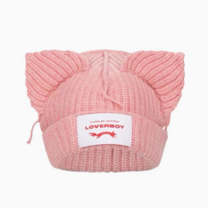 Charles Jeffrey LOVERBOY ニットキャップ ビーニー ねこみみ FLUFFY