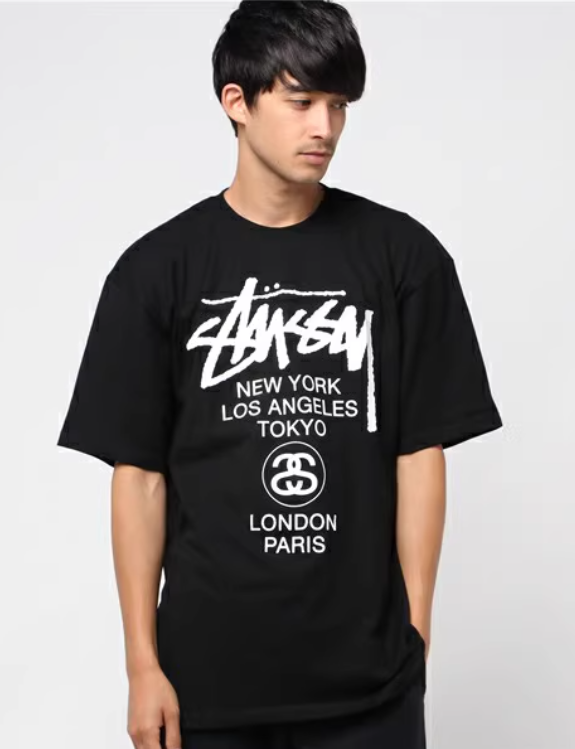 Stussy 20TH Tee マイティクラウン ワールドツアー Tシャツ STUSSY