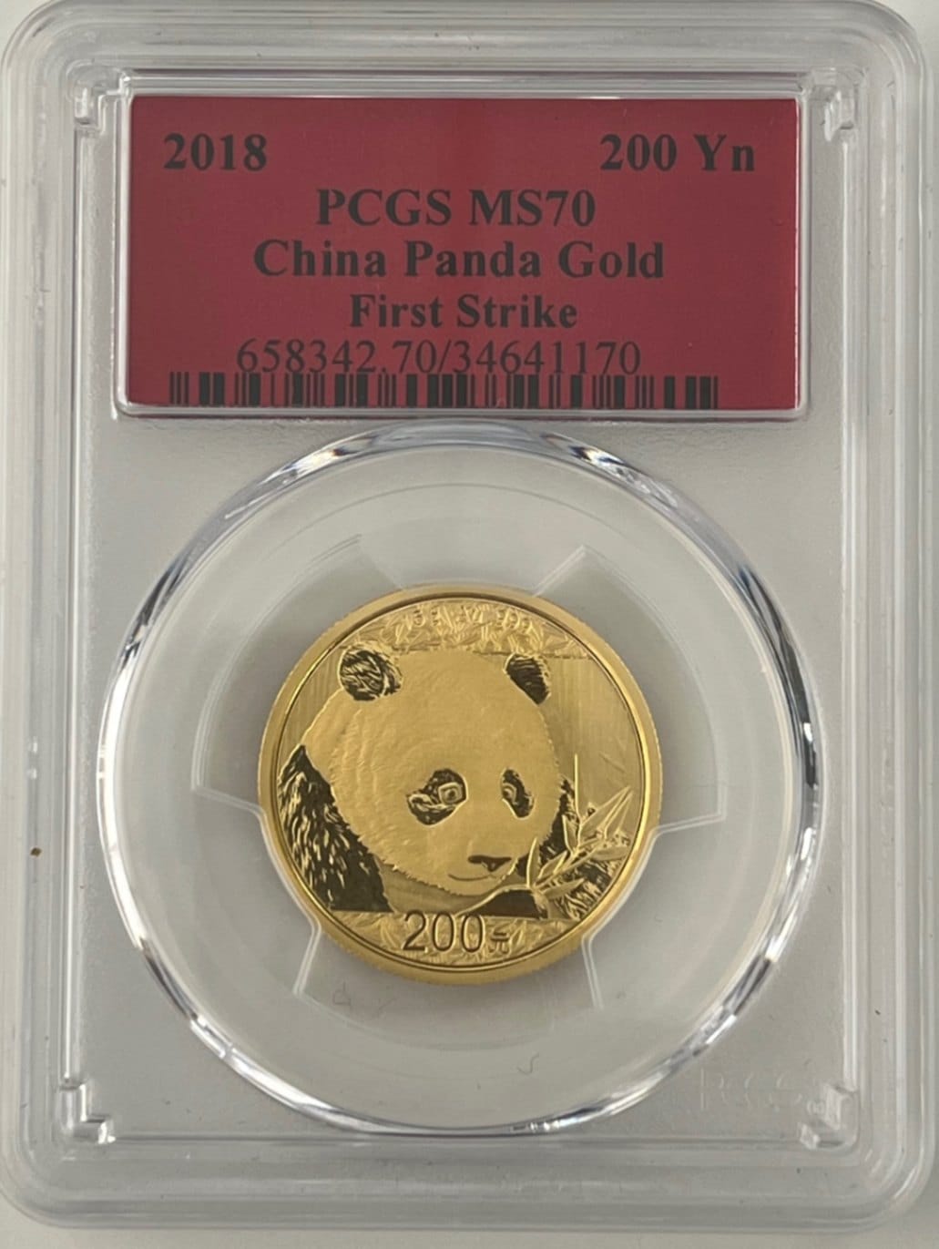 銀行振込割引なし】【会員様割引なし】 2018年 中国パンダ金貨 15g