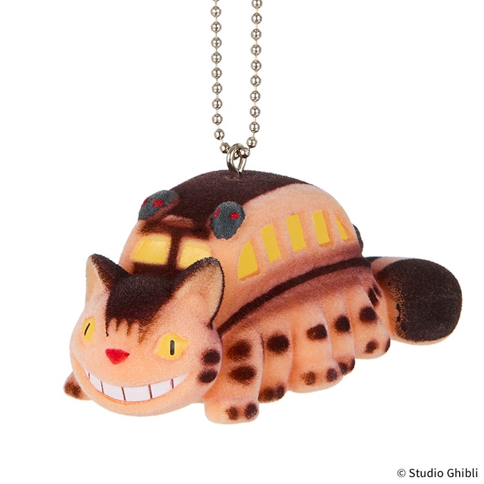 となりのトトロ フロッキングキーチェーン ネコバス|【ぬいぐるみの