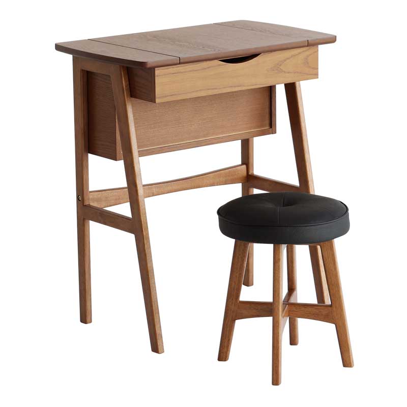 ヴィンテージ風2WAYドレッサーデスク｜スツール付き | インテリア