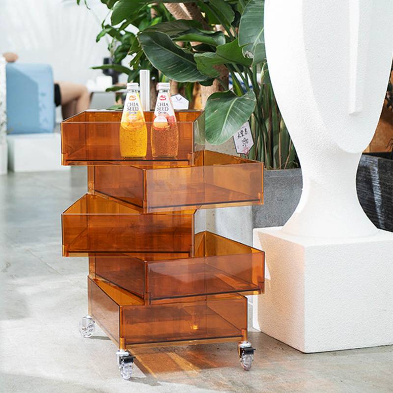 VeroMan 収納ラック キャスター付き クリア 透明 クリアラック ワゴン