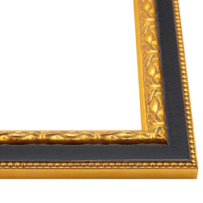 写真用額縁 9371黒/金 写真B3（515×364mm） 前面UVカットアクリル仕様