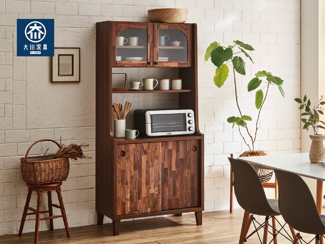 キッチンボード サイドボード アンティーク家具 大型 扉付 テレビ