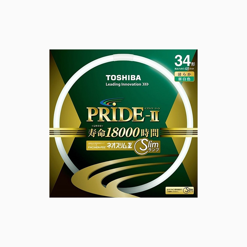 蛍光灯 GZ10q 34形 昼白色 外径373mm 高周波点灯専用 東芝 ネオスリムZ