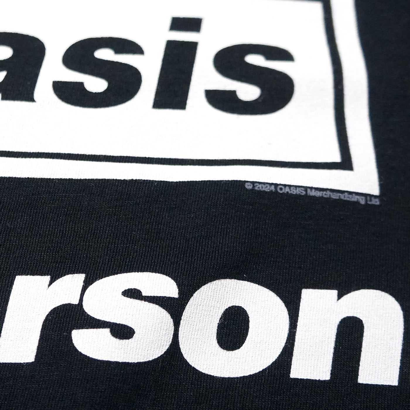 OASIS Tシャツ Supersonic Title-Black | OSOMALO バンドTシャツの通販