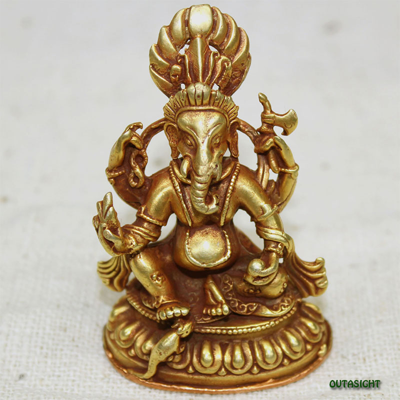 ガネーシャ像 ネパール NSTC4101 | Statue/彫像/金属像/置物,ネパール